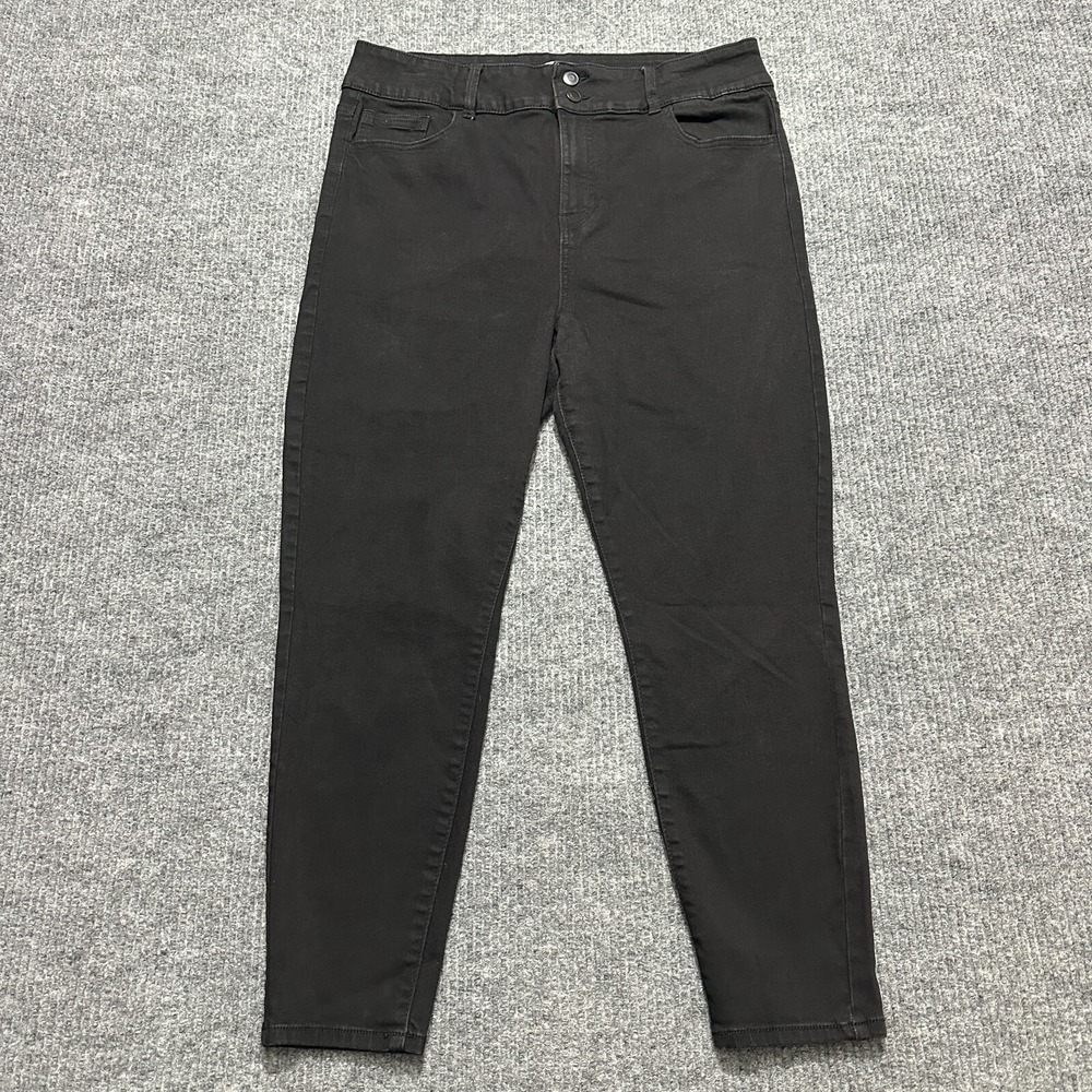 Celebrity Pink‎ Womens Skinny Jeans Size 19/34 Black High Rise Stretch Denim
